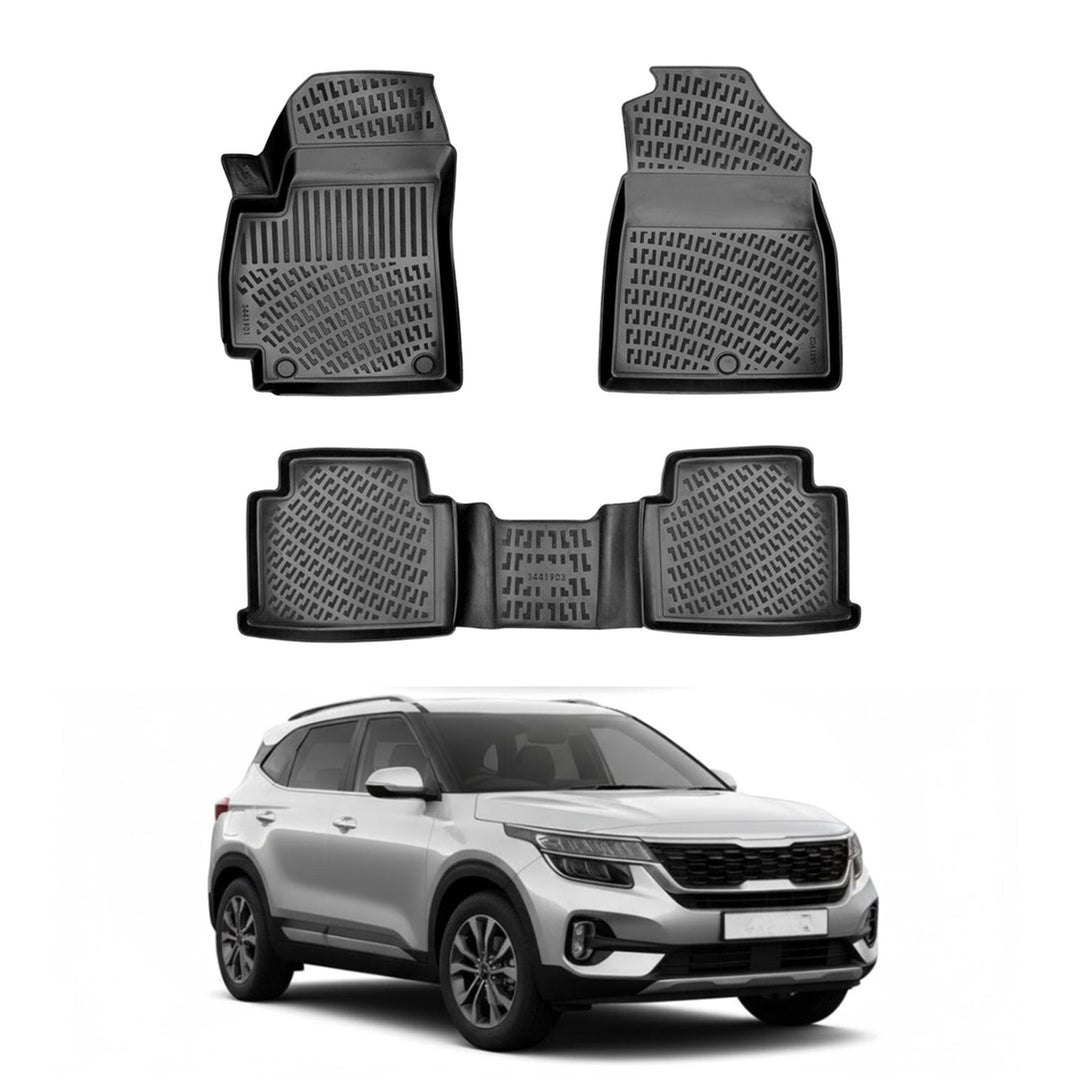 Kia Seltos 3D Paspas - Siyah, USA Versiyon | 2021-2024 Arası