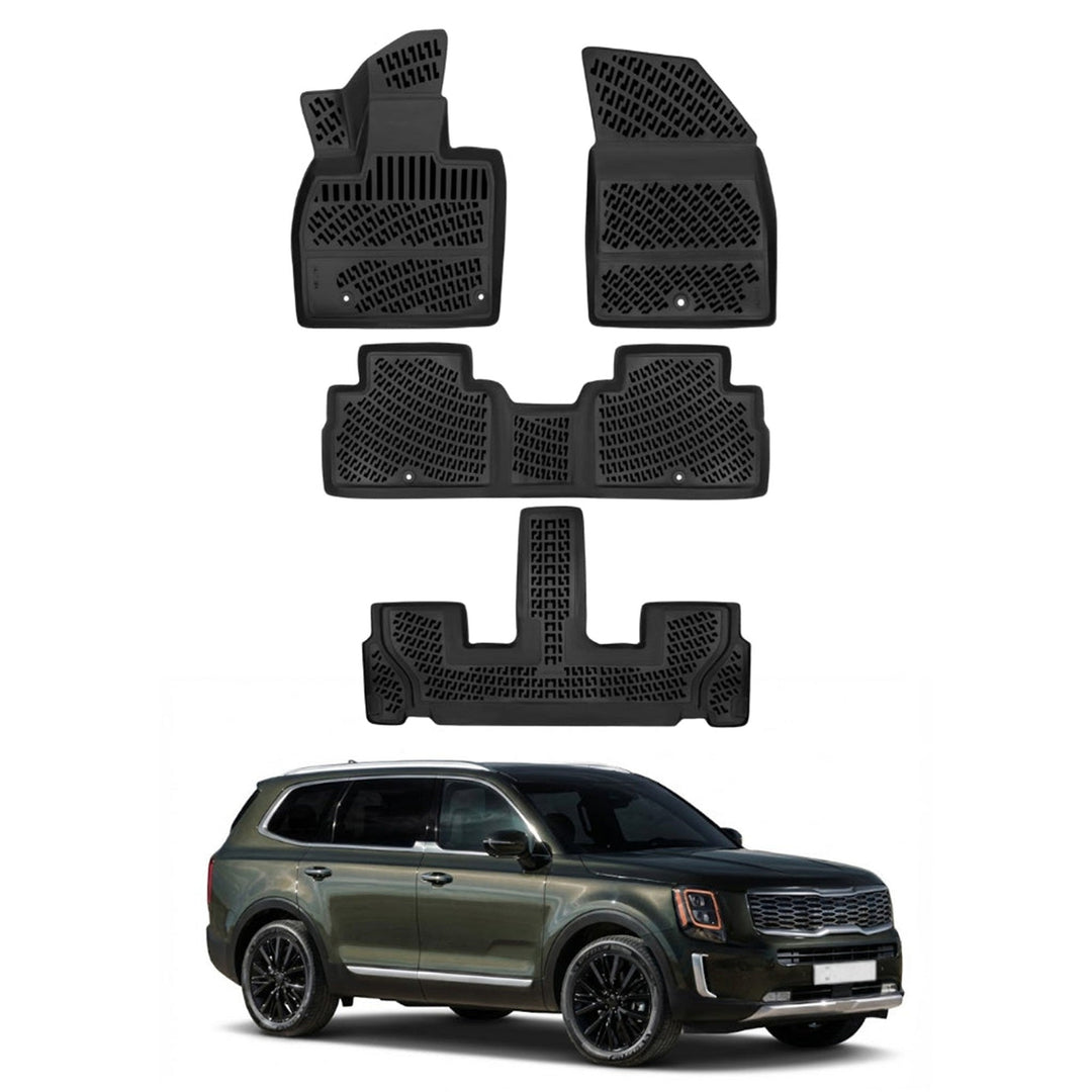 Kia Telluride 3D Paspas - Siyah, 7 Koltuklu | 2020 ve Sonrası