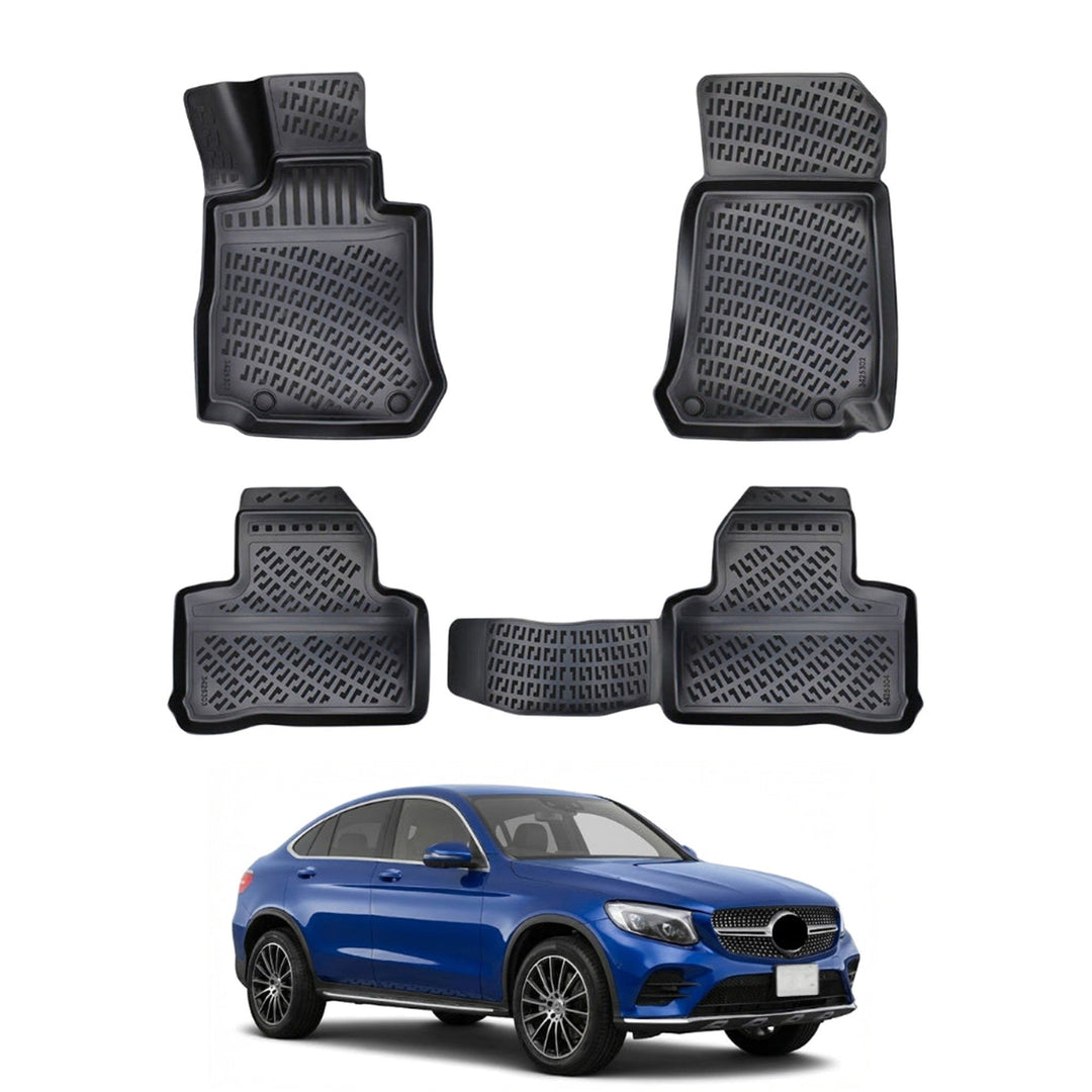 Mercedes GLC C253 3D Paspas - Siyah | 2015-2023 Arası, Coupe