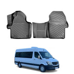 Resmi Galeri görüntüleyicisine yükleyin, Mercedes Sprinter W906 3D Paspas - Siyah, Minibüs (2 Parça) | 2006-2019 Arası