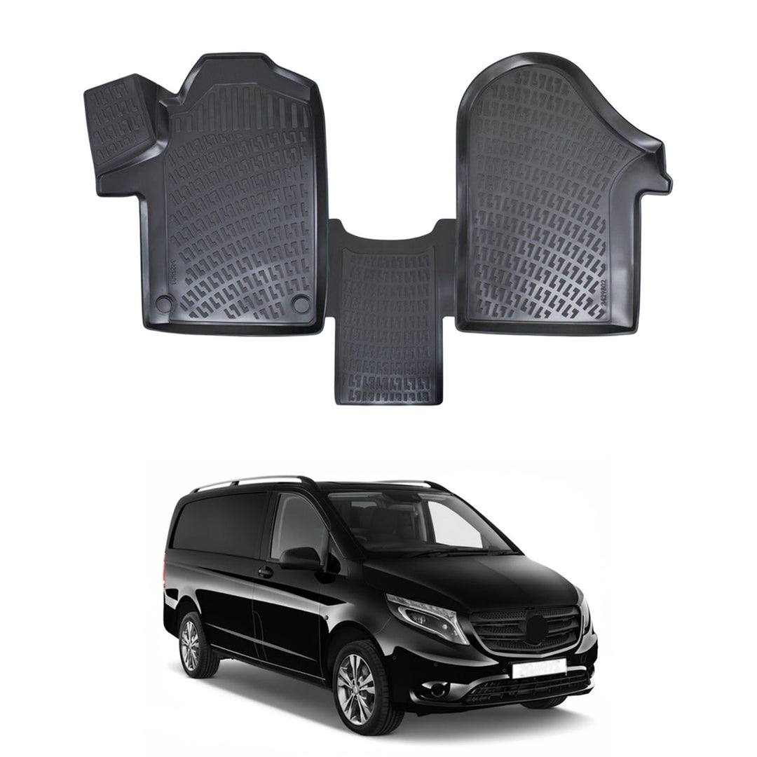 Mercedes Viano 3D Paspas - Siyah | 2014 ve Sonrası