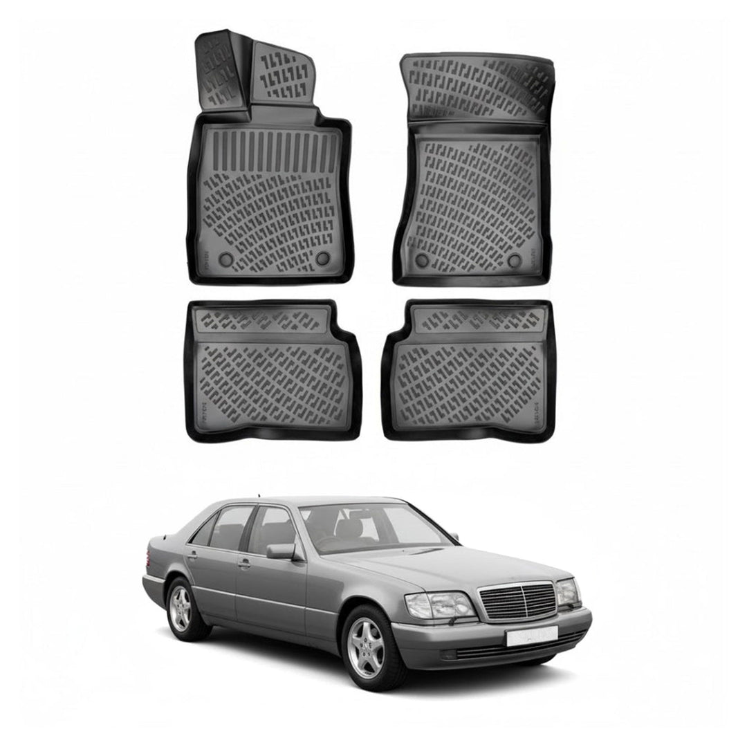 Mercedes S Class W140 3D Paspas - Siyah, Not Long | 1991-1998 Arası, SD