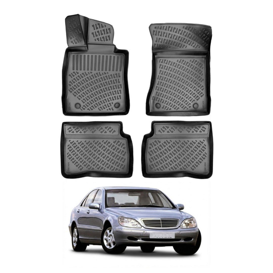 Mercedes S Class W220 3D Paspas - Siyah, Not Long | 1998-2005 Arası, SD