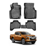 Resmi Galeri görüntüleyicisine yükleyin, Mitsubishi L200 Premium 3D Paspas - Siyah | 2019-2023 Arası