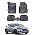 Resmi Galeri görüntüleyicisine yükleyin, Nissan Micra 3D Paspas - Siyah | 2019 ve Sonrası, HB