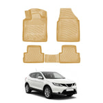 Resmi Galeri görüntüleyicisine yükleyin, Nissan Qashqai 3D Paspas - Bej | 2013-2021 Arası