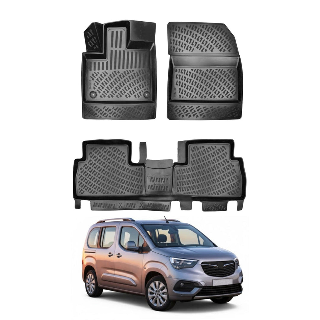 Opel Combo E 3D Paspas - Siyah | 2019 ve Sonrası
