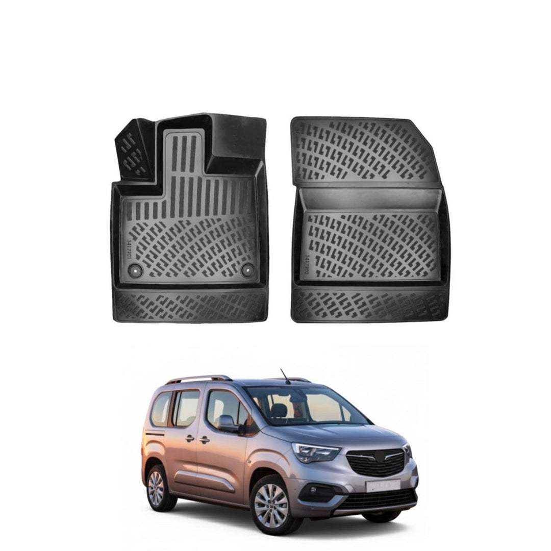 Opel Combo E 3D Paspas - Siyah (2 Parça) | 2019 ve Sonrası