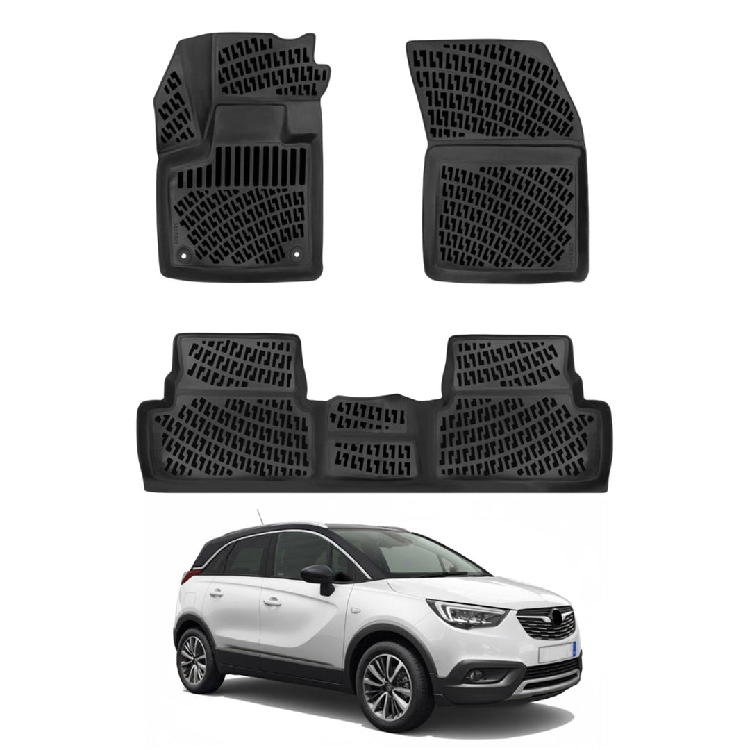 Opel Grandland X 3D Paspas - Siyah | 2017-2021 Arası