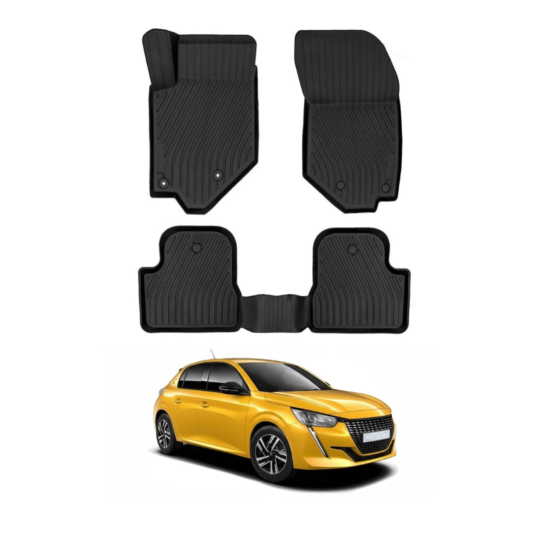 Peugeot 208 3D Paspas - Siyah, Premium Ürün | 2019 ve Sonrası, HB