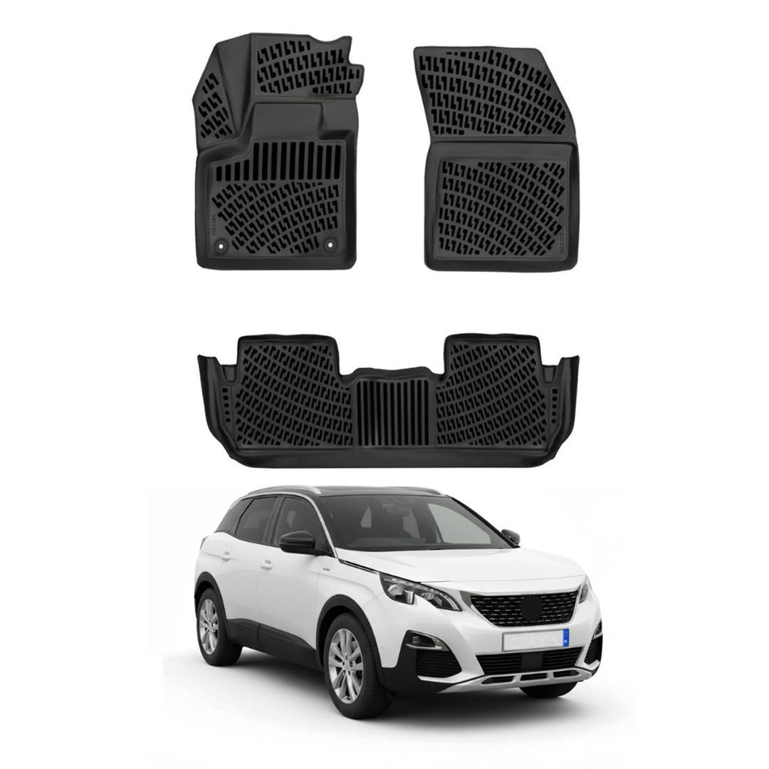Peugeot 3008 3D Paspas - Siyah, GT Line | 2016-2023 Arası