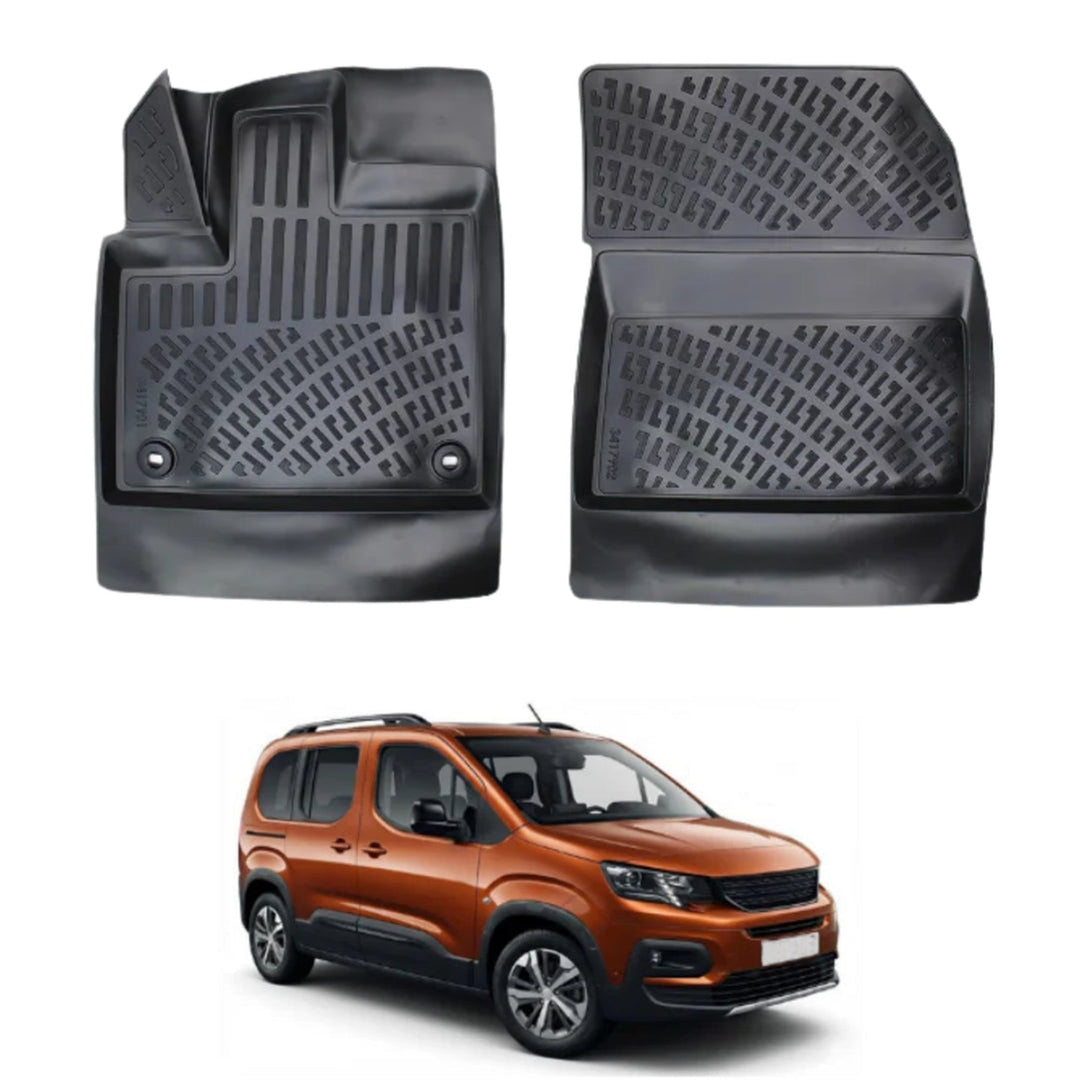 Peugeot Rifter 3D Paspas - Siyah (2 Parça) | 2019 ve Sonrası