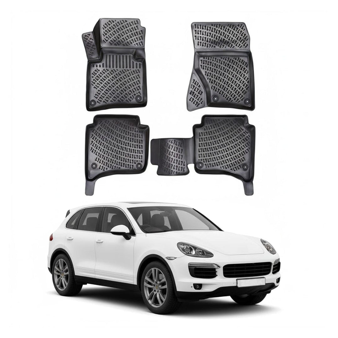 Porsche Cayenne 3D Paspas - Siyah, 4 Bölge Klimalı | 2011-2017 Arası