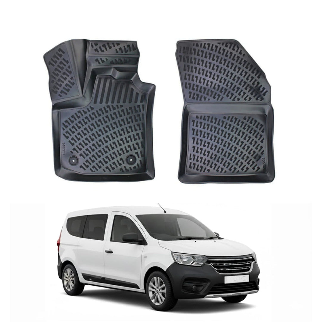 Renault Express 3D Paspas - Siyah (2 Parça) | 2021 ve Sonrası