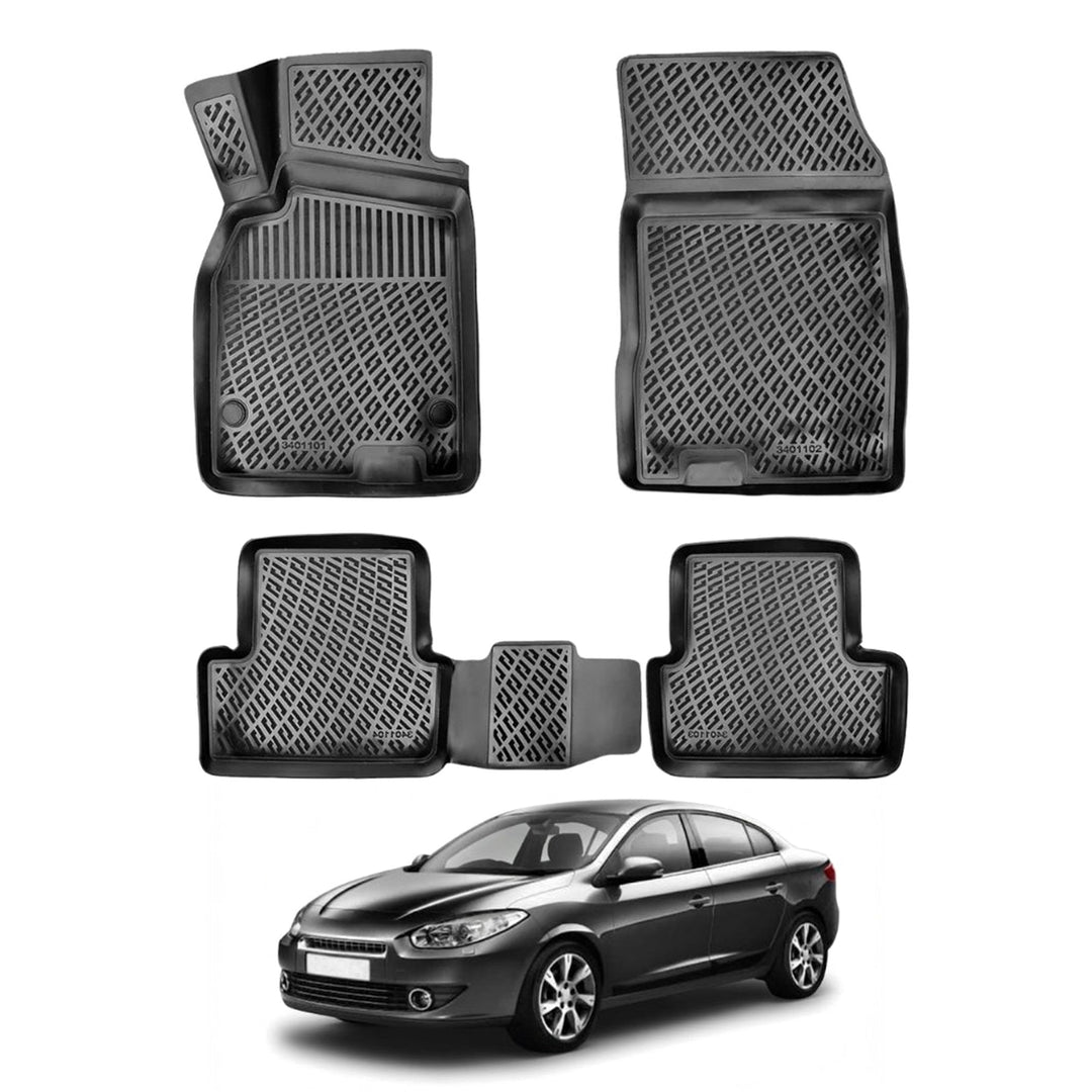 Renault Fluence 3D Paspas - Siyah | 2009 ve Sonrası, SD