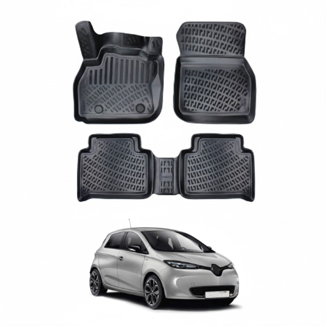 Renault Zoe 3D Paspas - Siyah, Elektrikli | 2012 ve Sonrası, HB