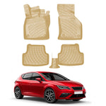 Resmi Galeri görüntüleyicisine yükleyin, Seat Leon 3D Paspas - Bej | 2012-2020 Arası, HB