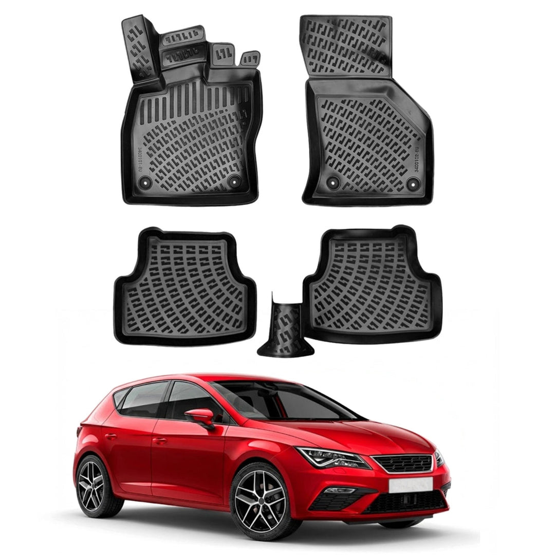 Seat Leon 3D Paspas - Siyah | 2012-2020 Arası, HB