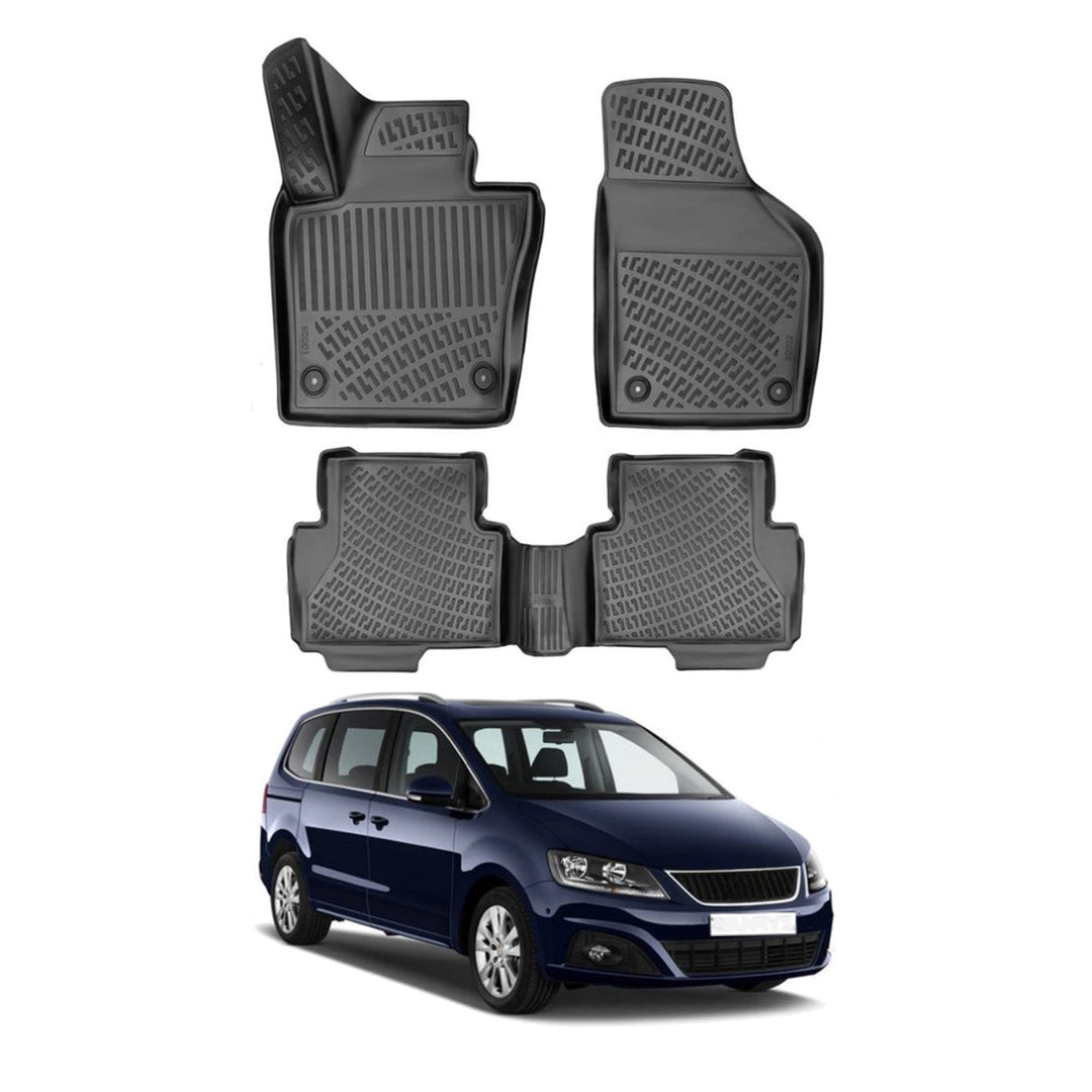Seat Alhambra 3D Paspas - Siyah | 2010 ve Sonrası