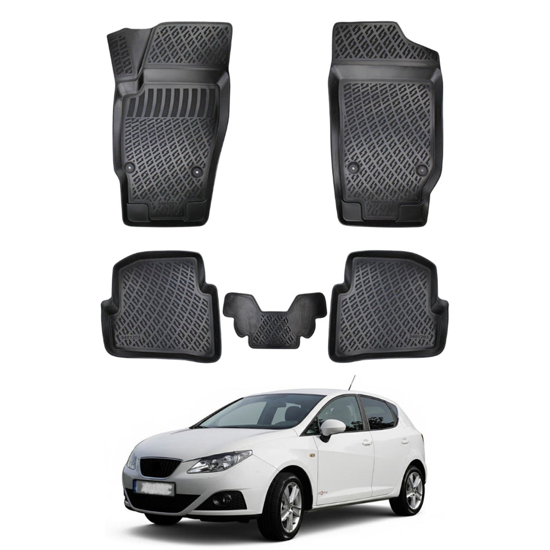 Seat Ibiza 3D Paspas - Siyah | 2008 -2017 Arası