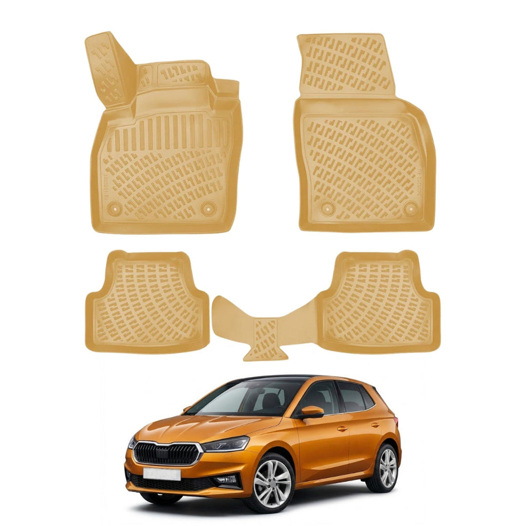 Skoda Fabia 3D Paspas - Bej | 2021 ve Sonrası, HB