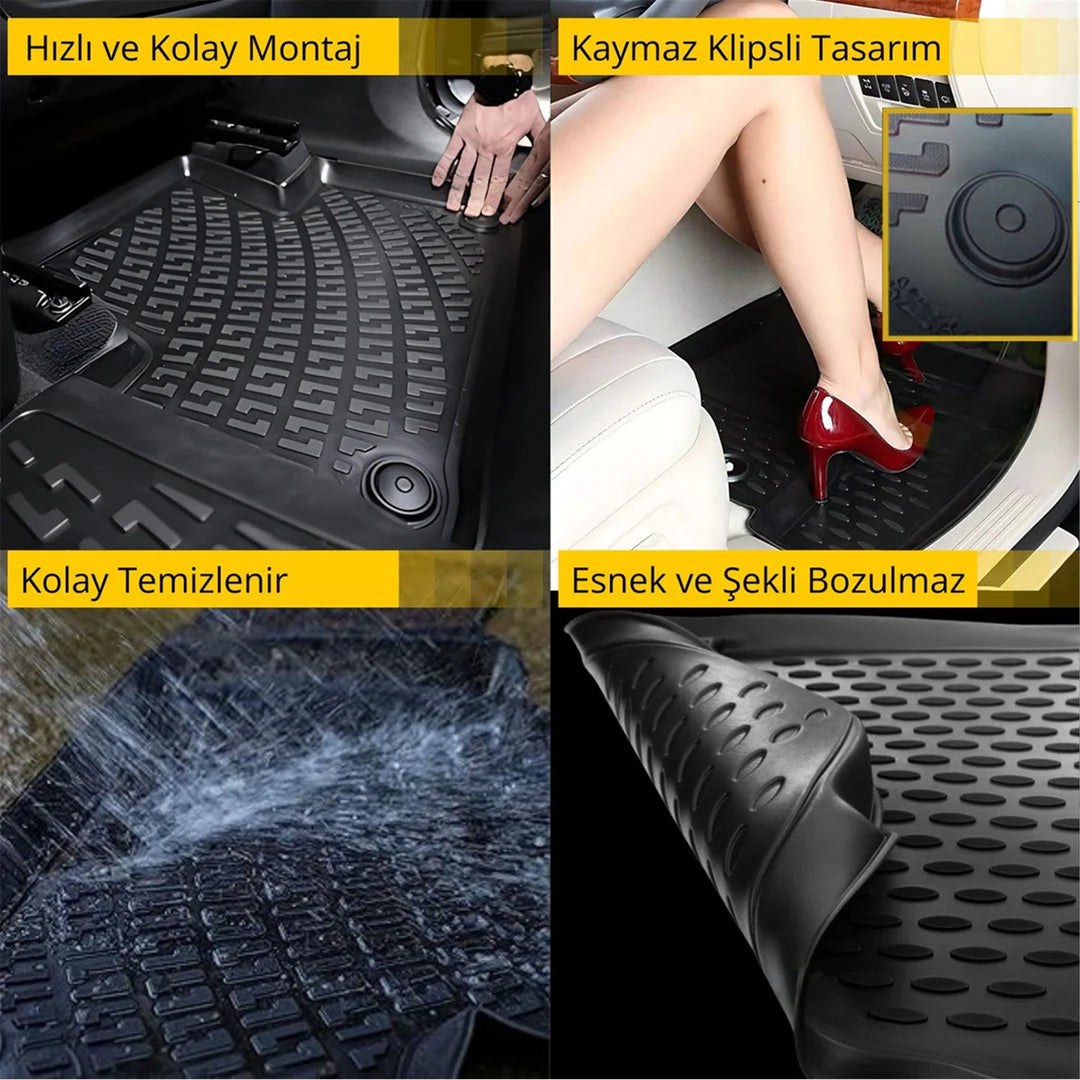 Smart Fortwo 3D Paspas - Siyah (2 Parça) | 2014-2019 Arası, HB