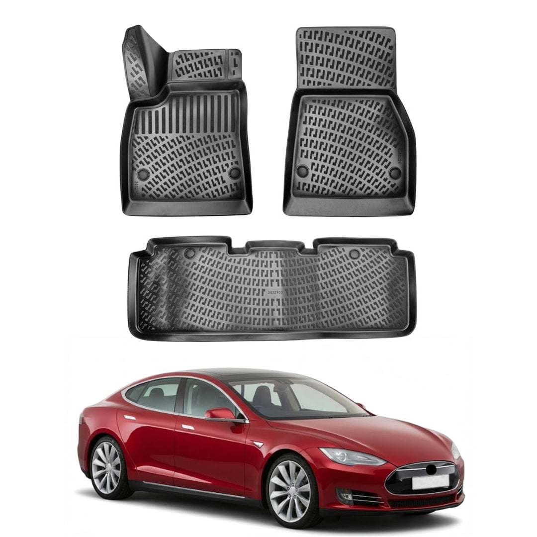 Tesla Model S 3D Paspas - Siyah | 2014-2020 Arası, SD