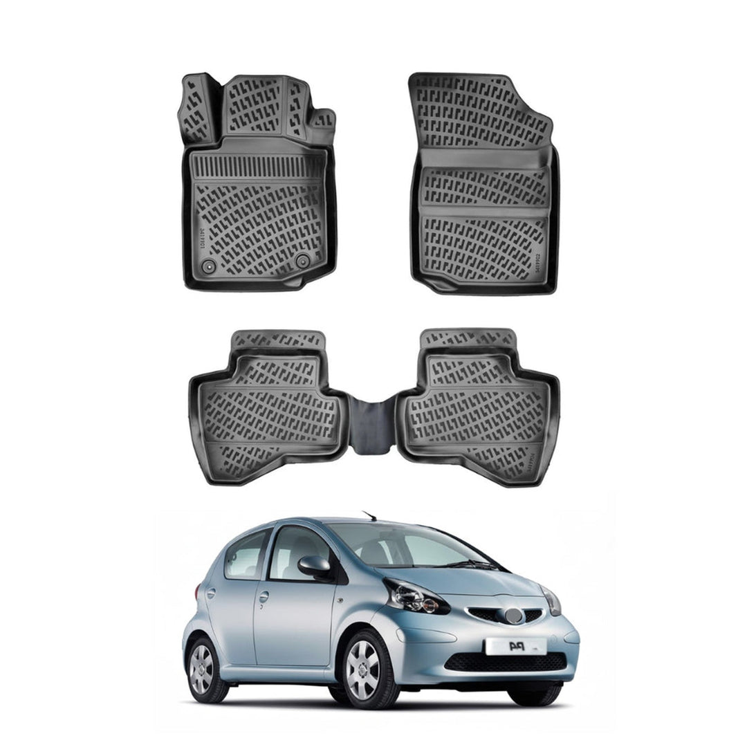 Toyota Aygo 3D Paspas - Siyah | 2005-2014 Arası, HB