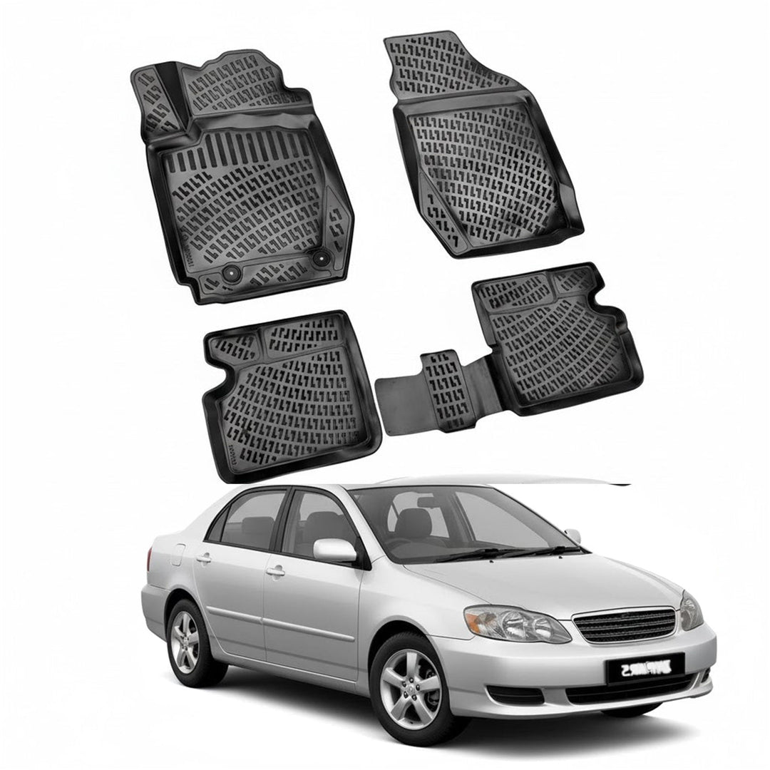 Toyota Corolla 3D Paspas - Siyah | 2002-2007 Arası, HB/SD