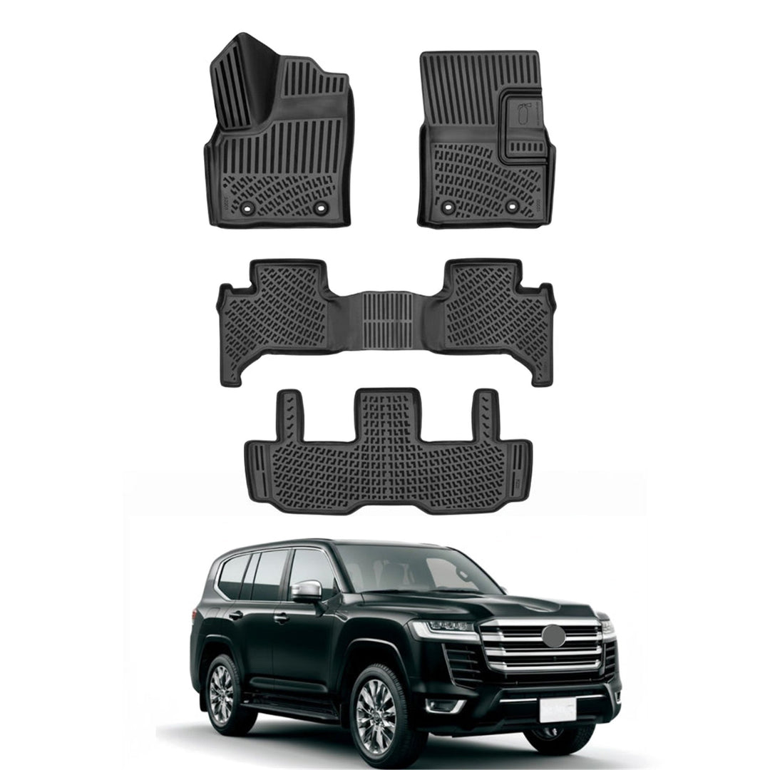 Toyota Land Cruiser J300 3D Paspas - Siyah | 2021-2024 Arası