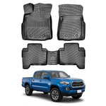 Resmi Galeri görüntüleyicisine yükleyin, Toyota Tacoma 3D Paspas - Siyah, Çift Kabin, Otomatik Vites | 2018-2023 Arası