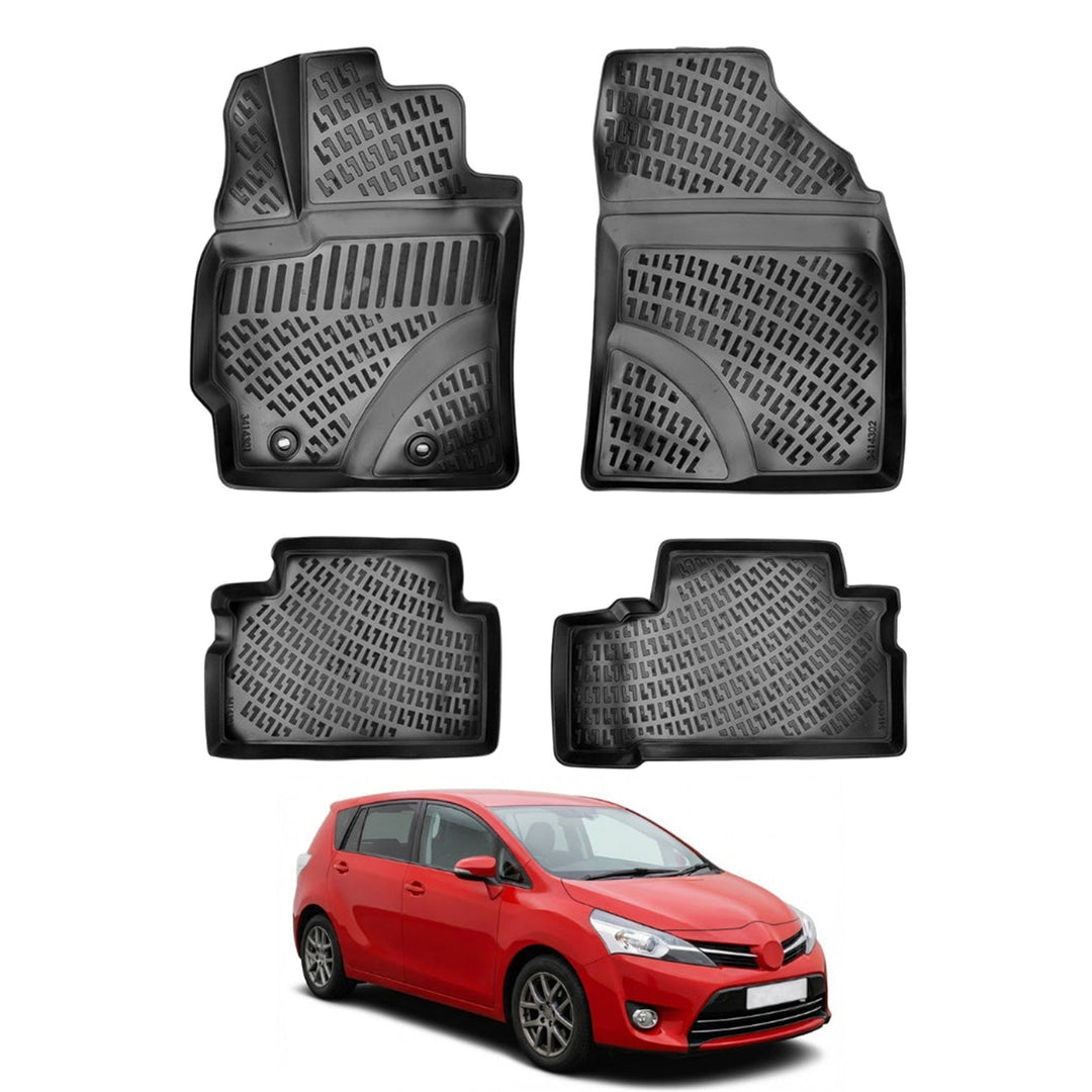 Toyota Verso 3D Paspas - Siyah | 2009 ve Sonrası, HB