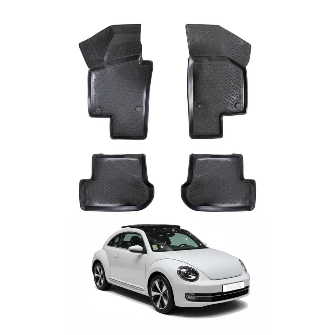 VW Beetle 3D Paspas - Siyah | 2011 ve Sonrası, HB
