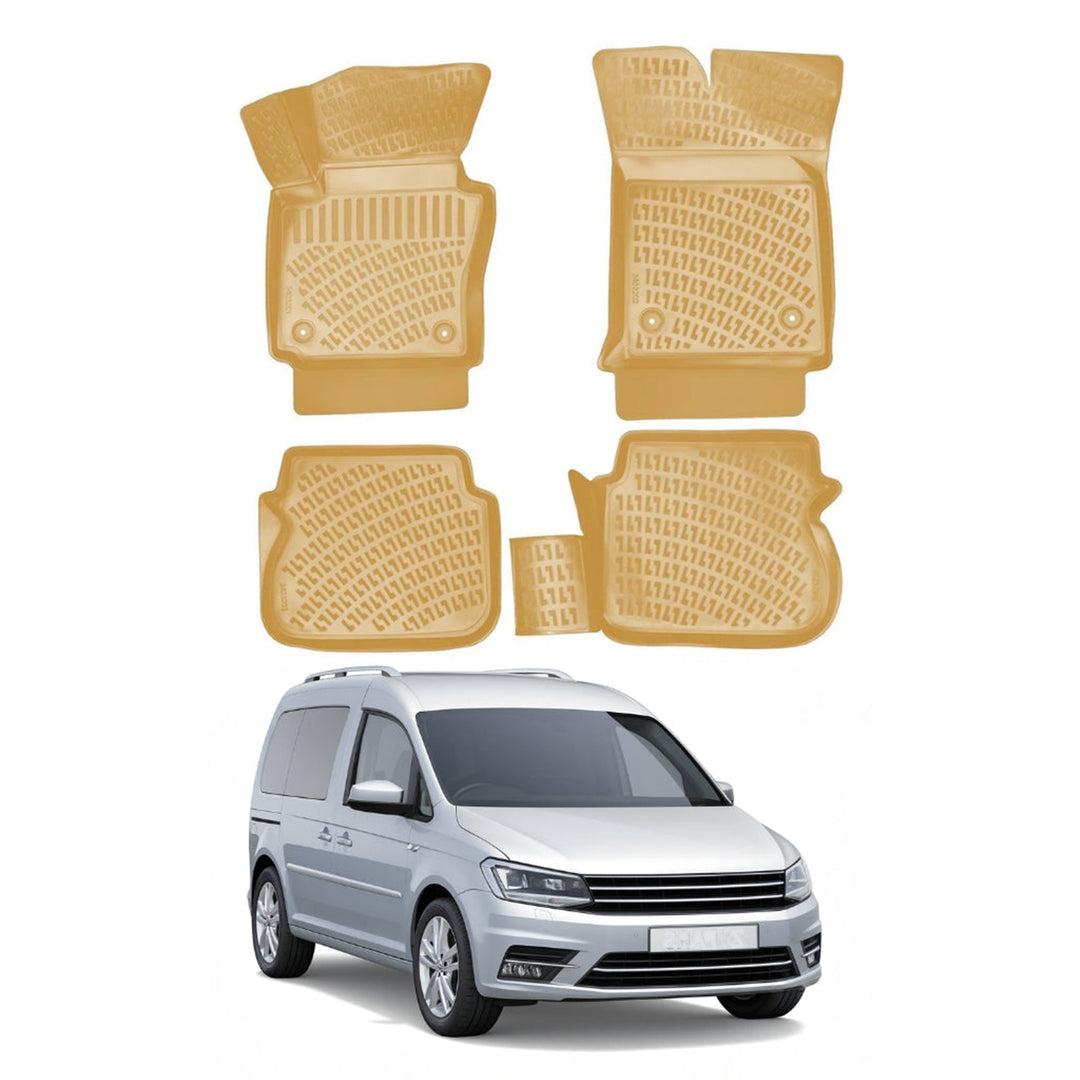 VW Caddy 3D Paspas - Bej | 2016 -2020 Arası