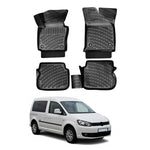 Resmi Galeri görüntüleyicisine yükleyin, VW Caddy 3D Paspas - Siyah | 2010-2015 Arası