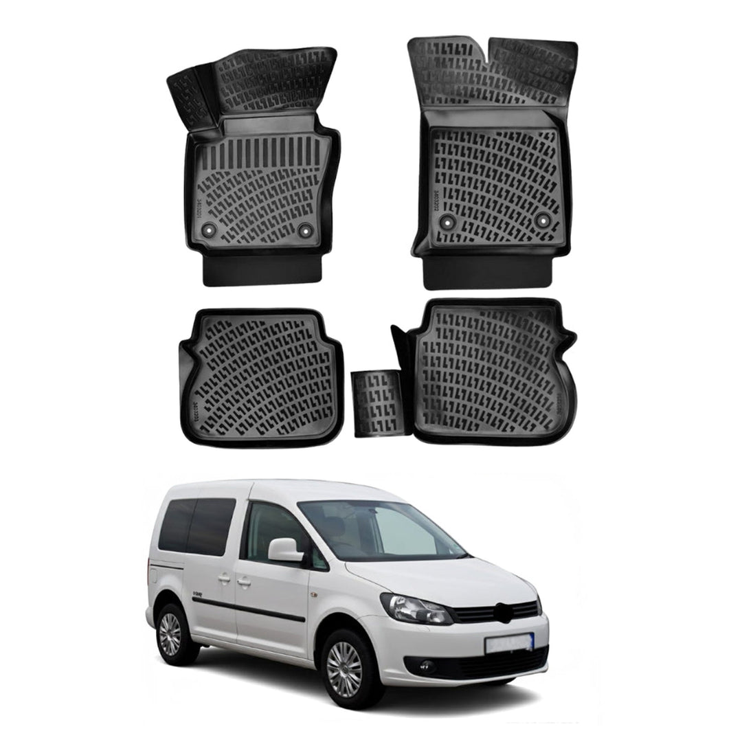 VW Caddy 3D Paspas - Siyah | 2010-2015 Arası