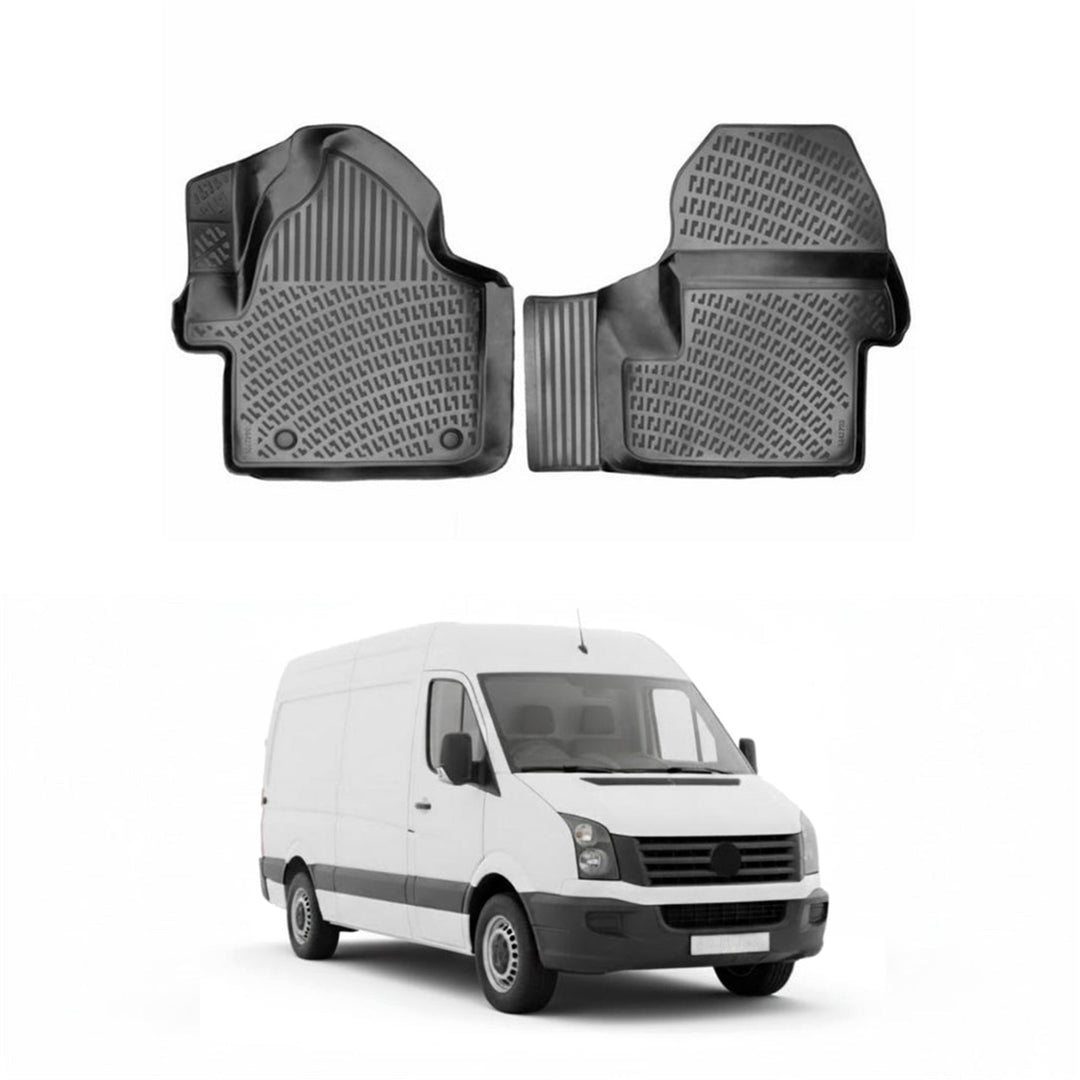 VW Crafter 3D Paspas - Siyah, Kapalı Kasa | 2006-2017 Arası