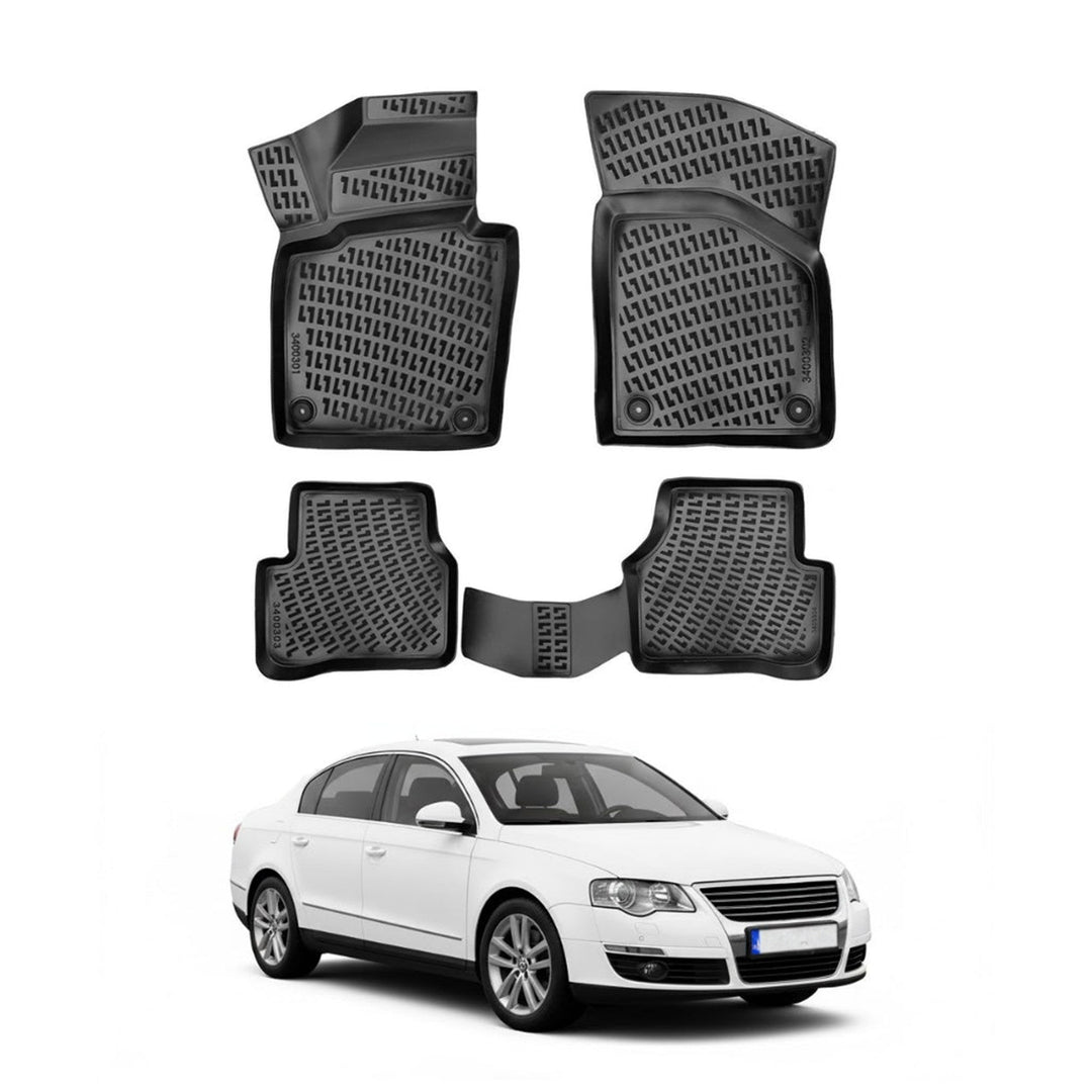 VW Passat B6 3D Paspas - Siyah | 2005-2010 Arası, SD