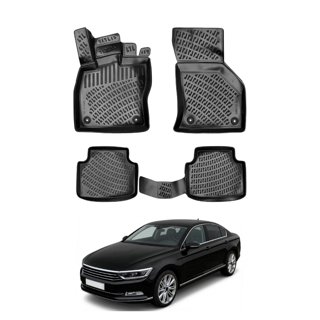 VW Passat B8 3D Paspas - Siyah | 2015-2022 Arası, SD