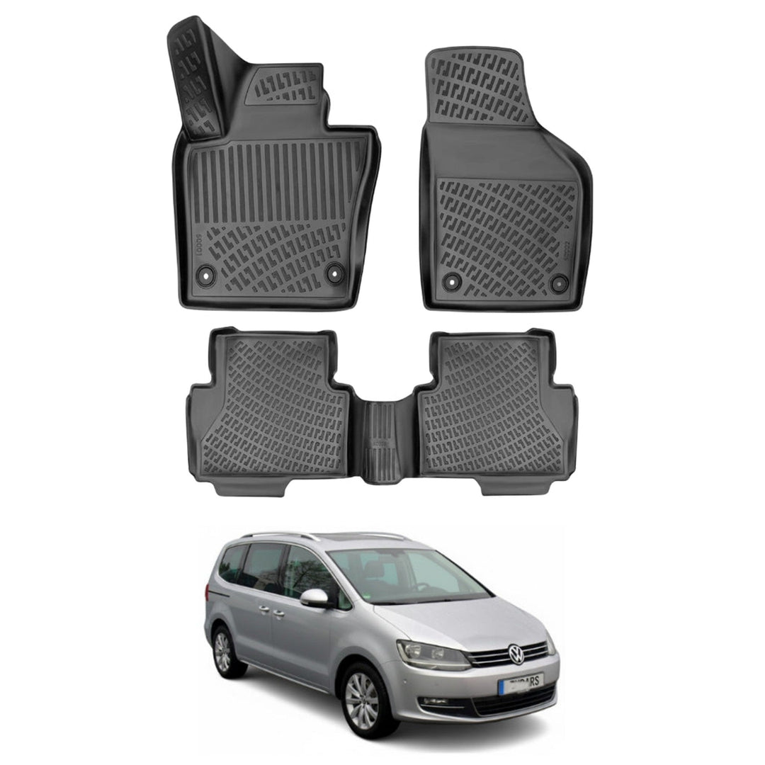 VW Sharan 3D Paspas - Siyah | 2010 ve Sonrası