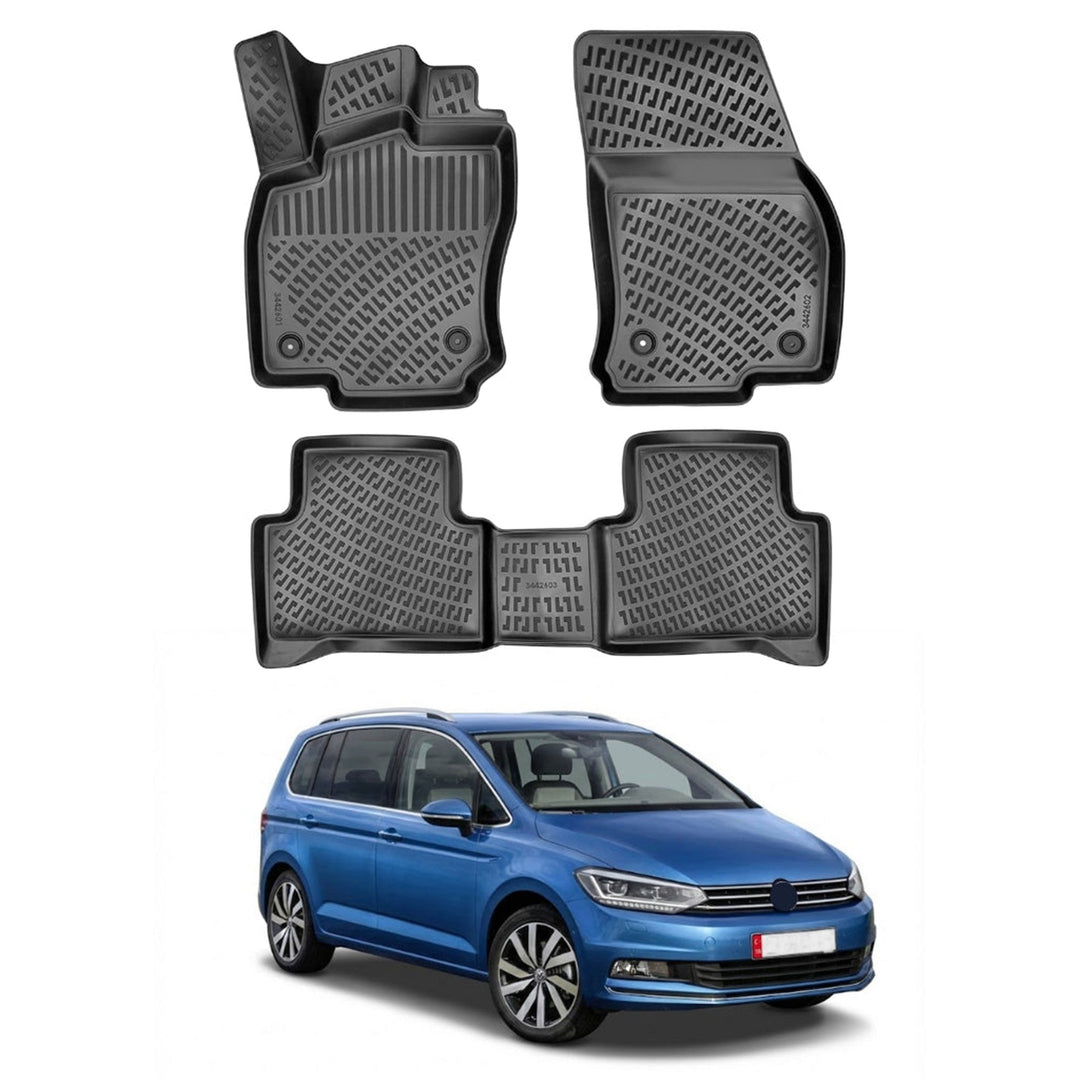 VW Touran 3D Paspas - Siyah | 2015 ve Sonrası