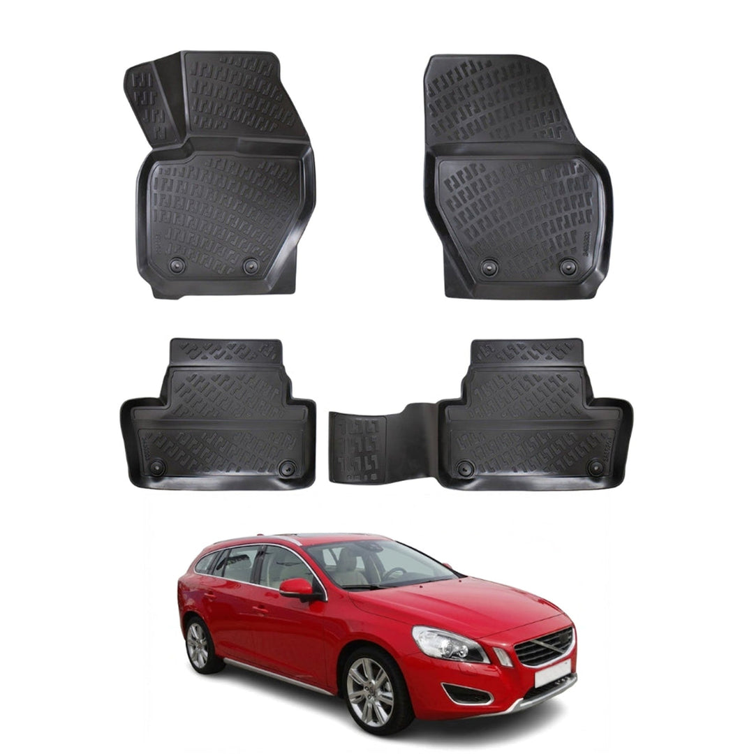 Volvo V60 3D Paspas - Siyah | 2010-2018 Arası