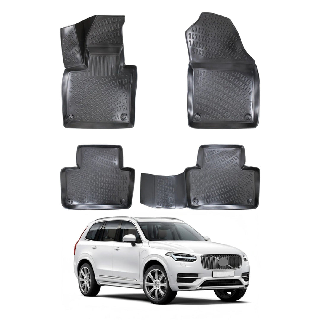 Volvo XC90 3D Paspas - Siyah, Benzin/Dizel | 2015 ve Sonrası