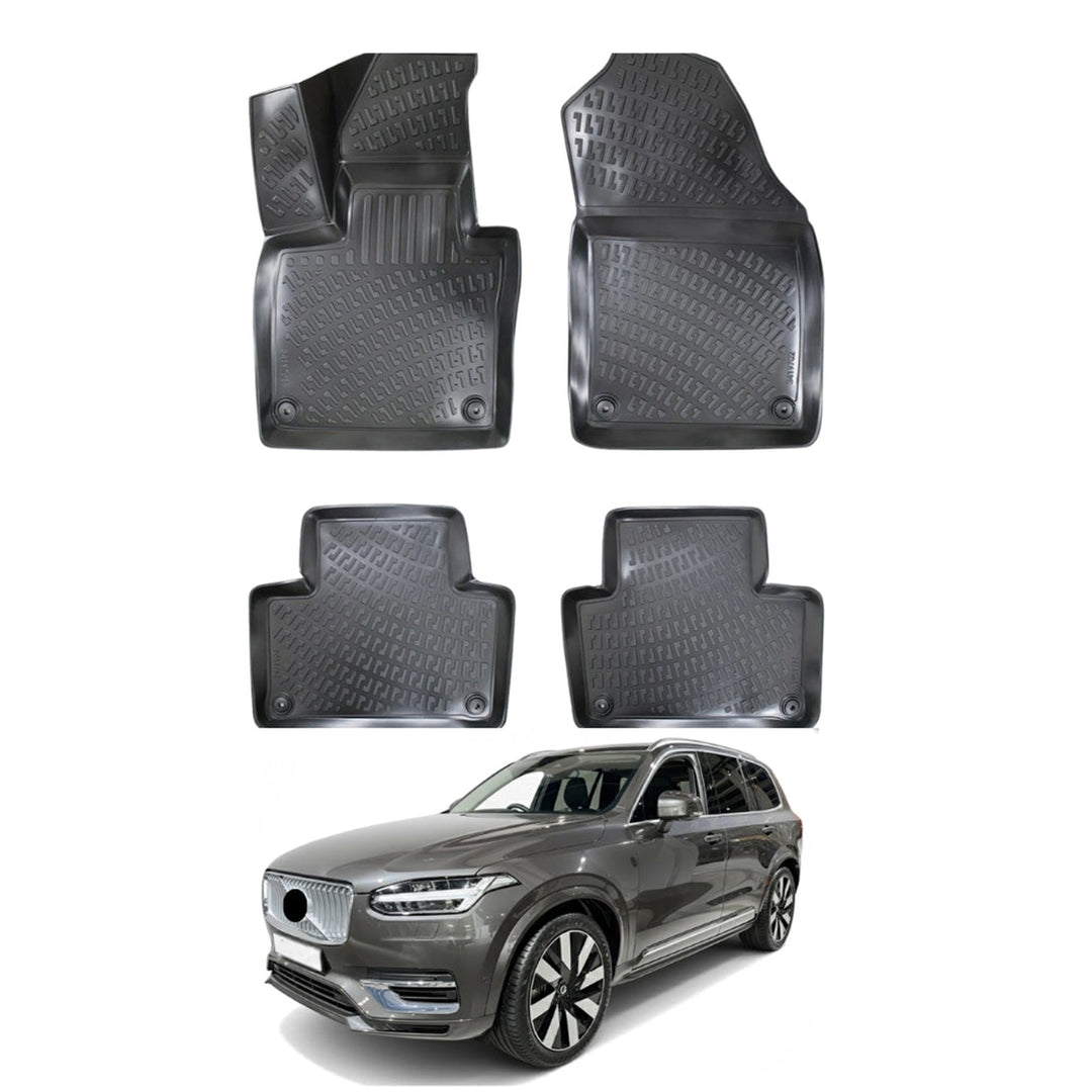 Volvo XC90 3D Paspas - Siyah, Hybrid | 2018 ve Sonrası