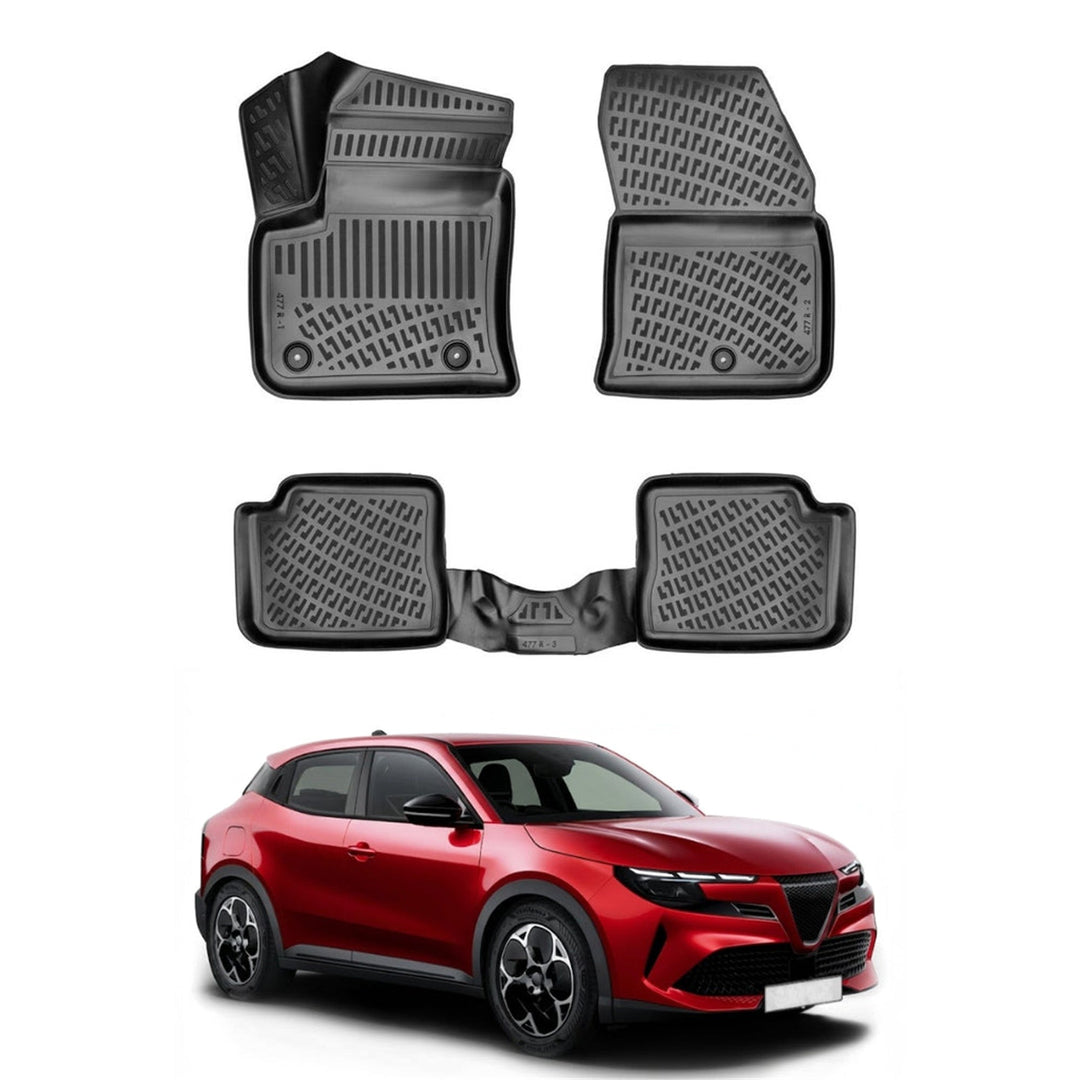 Alfa Romeo Junior Elettrica 3D Paspas - Siyah | 2024 ve Sonrası