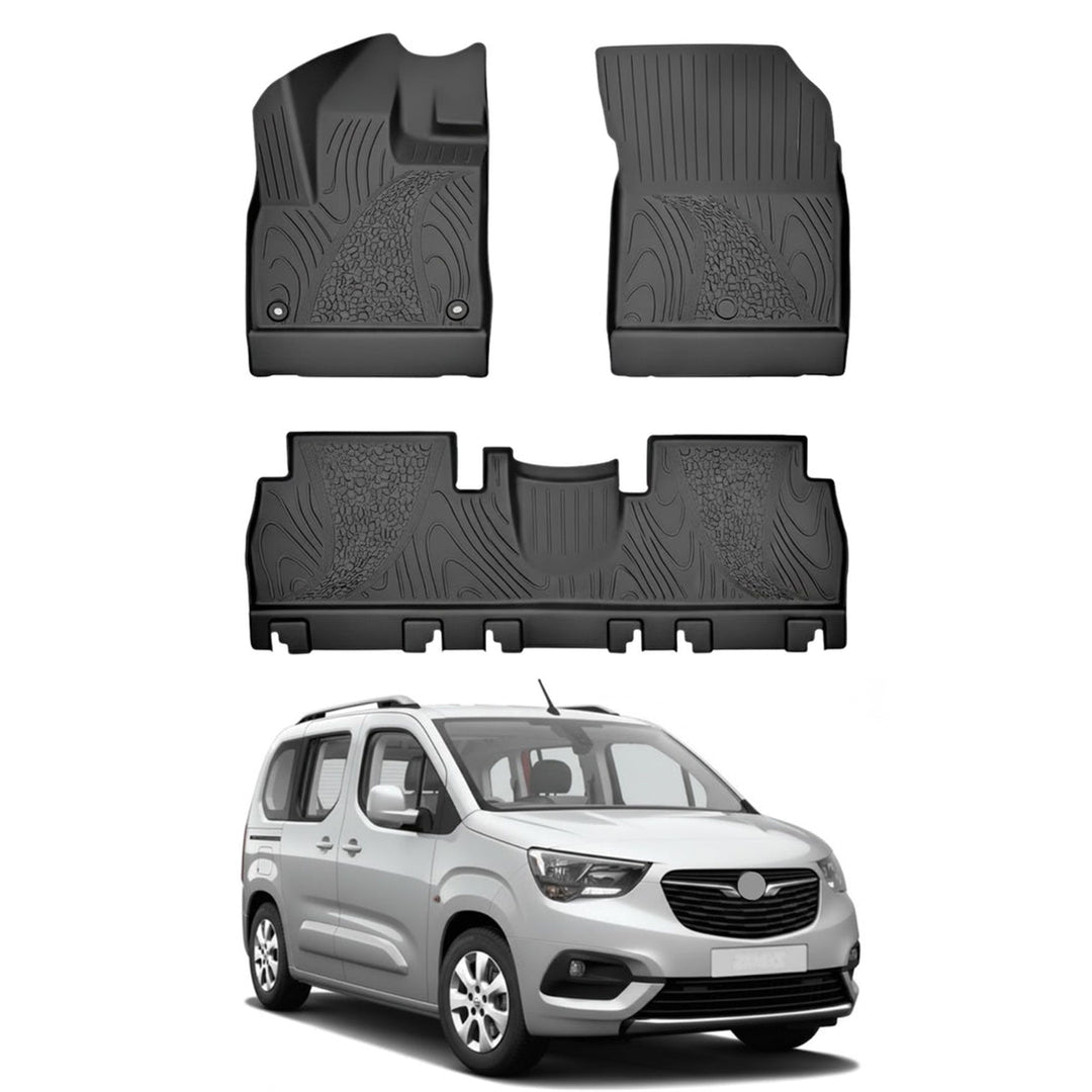 Opel Combo E Premium 3D Paspas - Katlanabilir Ön Yolcu Koltuğu | 2019 ve Sonrası