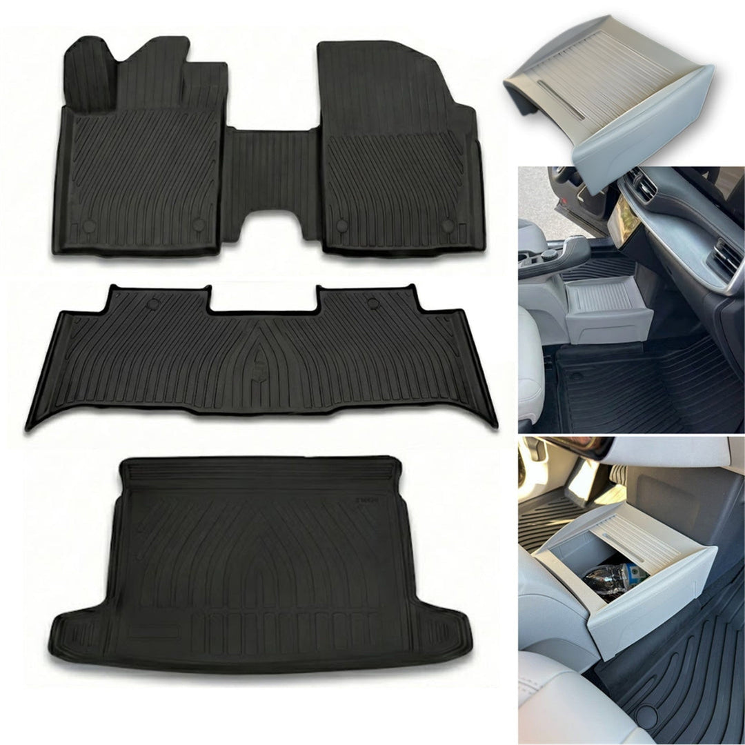Togg T10X Premium 3D Paspas ve Bagaj Havuzu + Krem Organizer Set | 2023 ve Sonrası