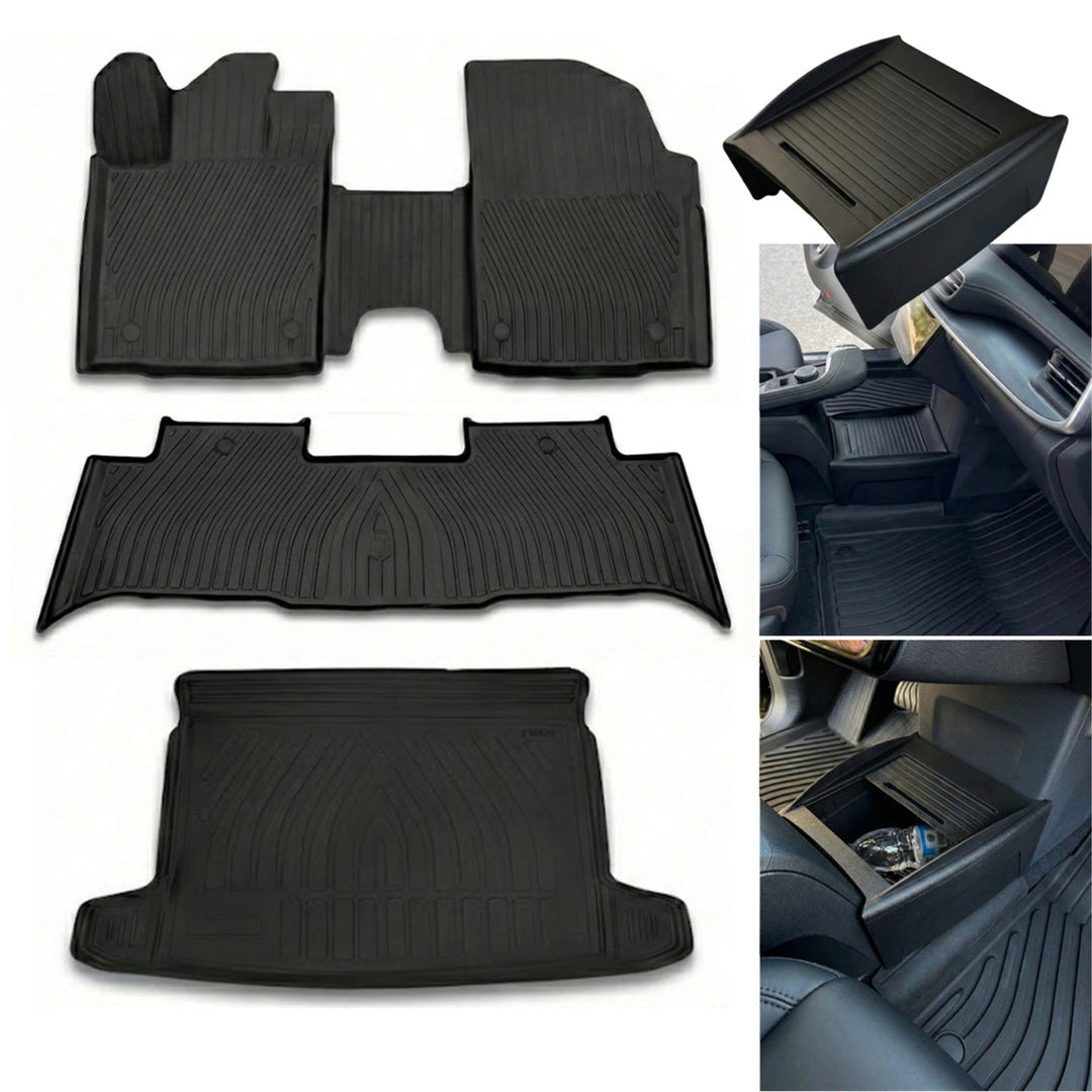 Togg T10X Premium 3D Paspas ve Bagaj Havuzu + Siyah Organizer Set | 2023 ve Sonrası