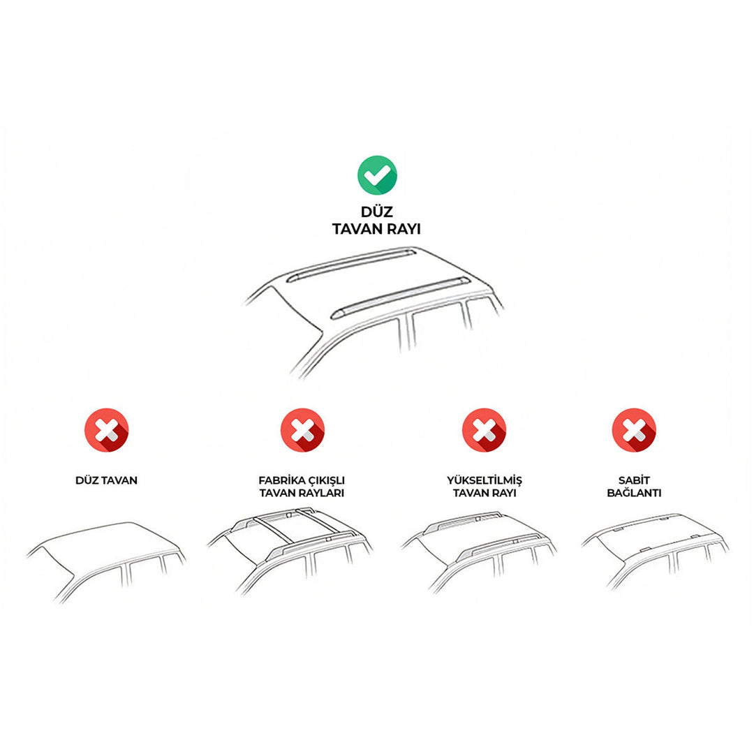 Audi A4 Avant Ara Atkı Gri- Bold Bar v2 (2 Parça) | 2016 ve Sonrası, SW