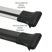 Audi A4 Avant Ara Atkı Gri- Elegance v1 (2 Parça) | 2001-2007 Arası, SW